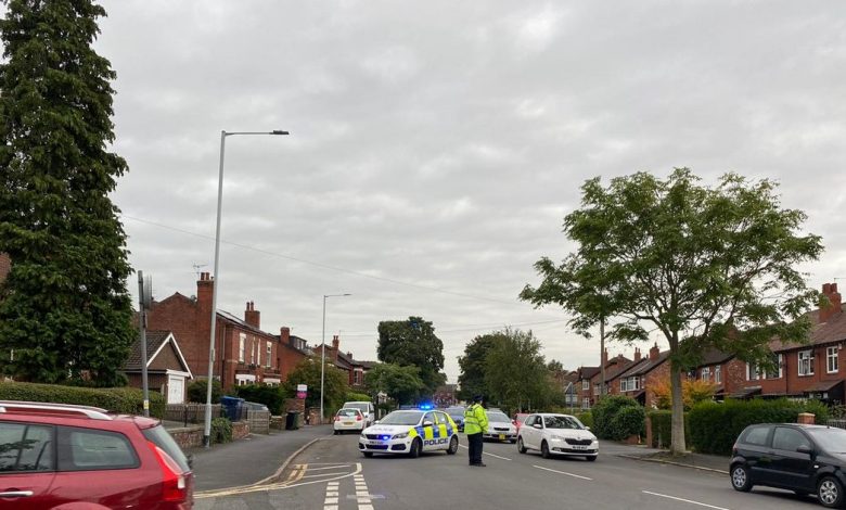 There are many police officers in Hazel Grove in Stockport after the denunciation of a serious incident.