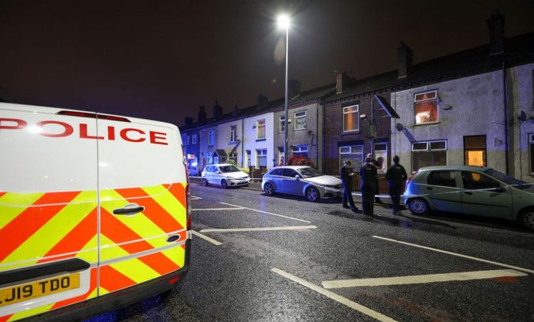 Police cordoned off more than one house in Salford after a horrible assault.