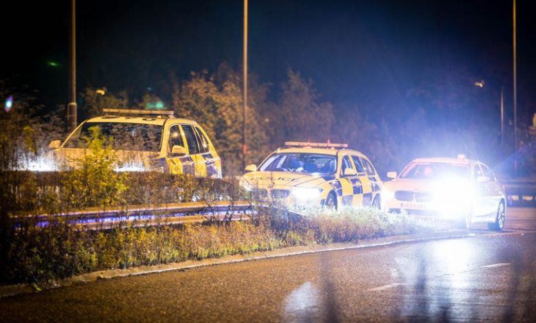 A 26-year-old man has died in a crash on the M56
