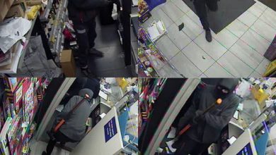 Greater Manchester Police released footage showing the armed robbery at Leigh.