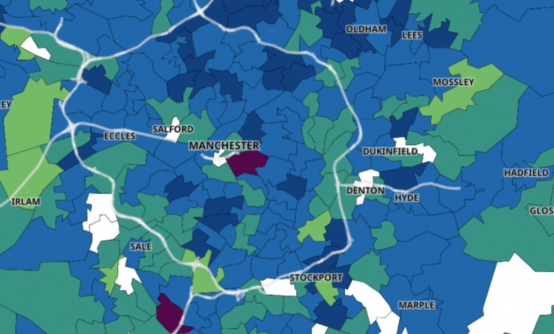 Manchester Covid Map 09/12/2020