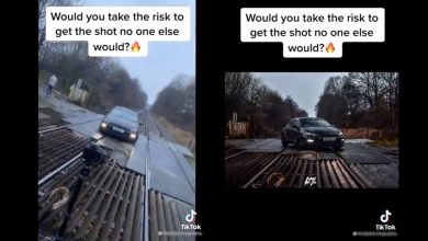 Network Rail today condemned a video posted on social media platform TikTok showing a car being photographed on a live railway crossing.