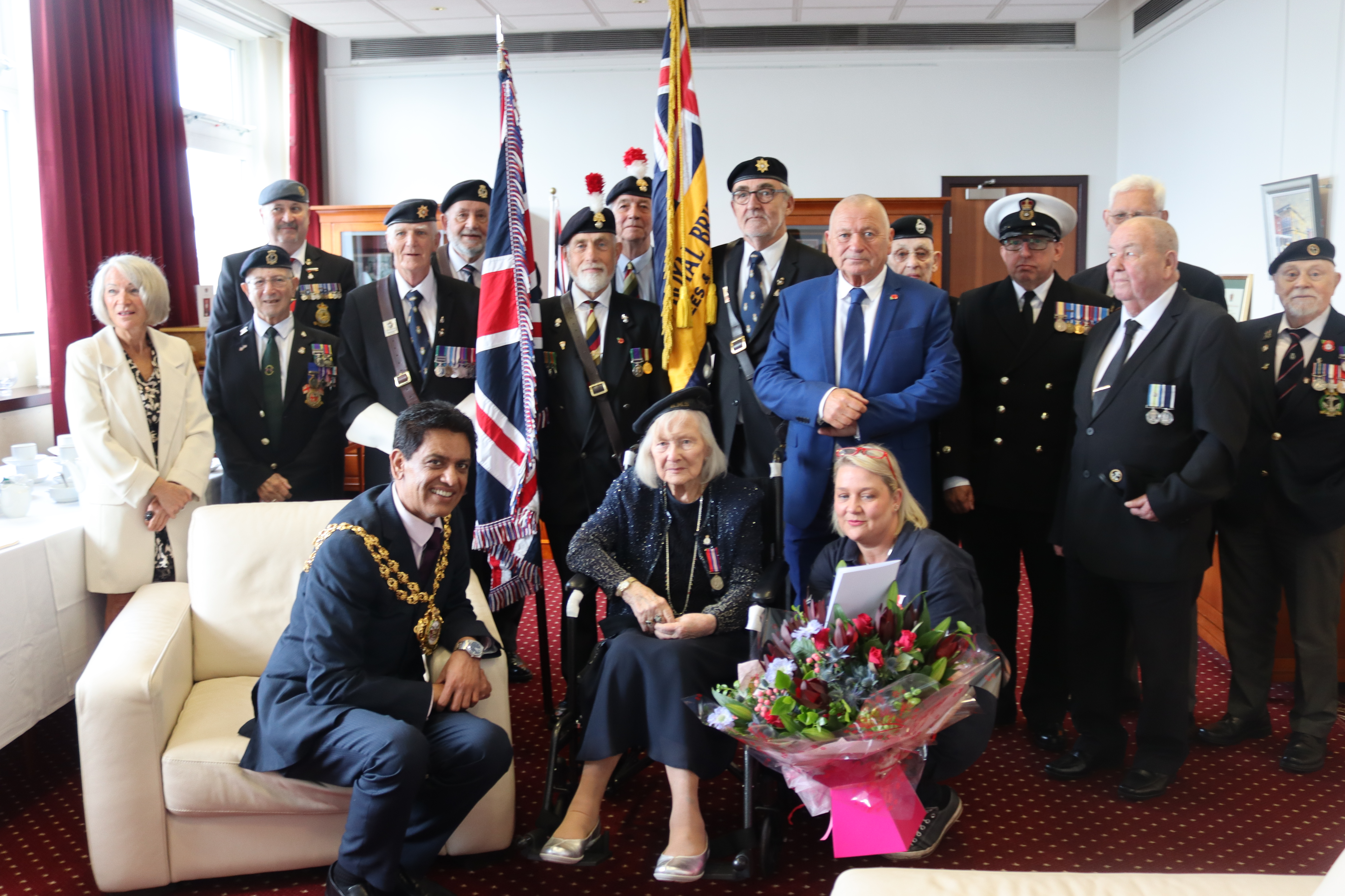 Margaret Taylor at the Mayor's Parlour