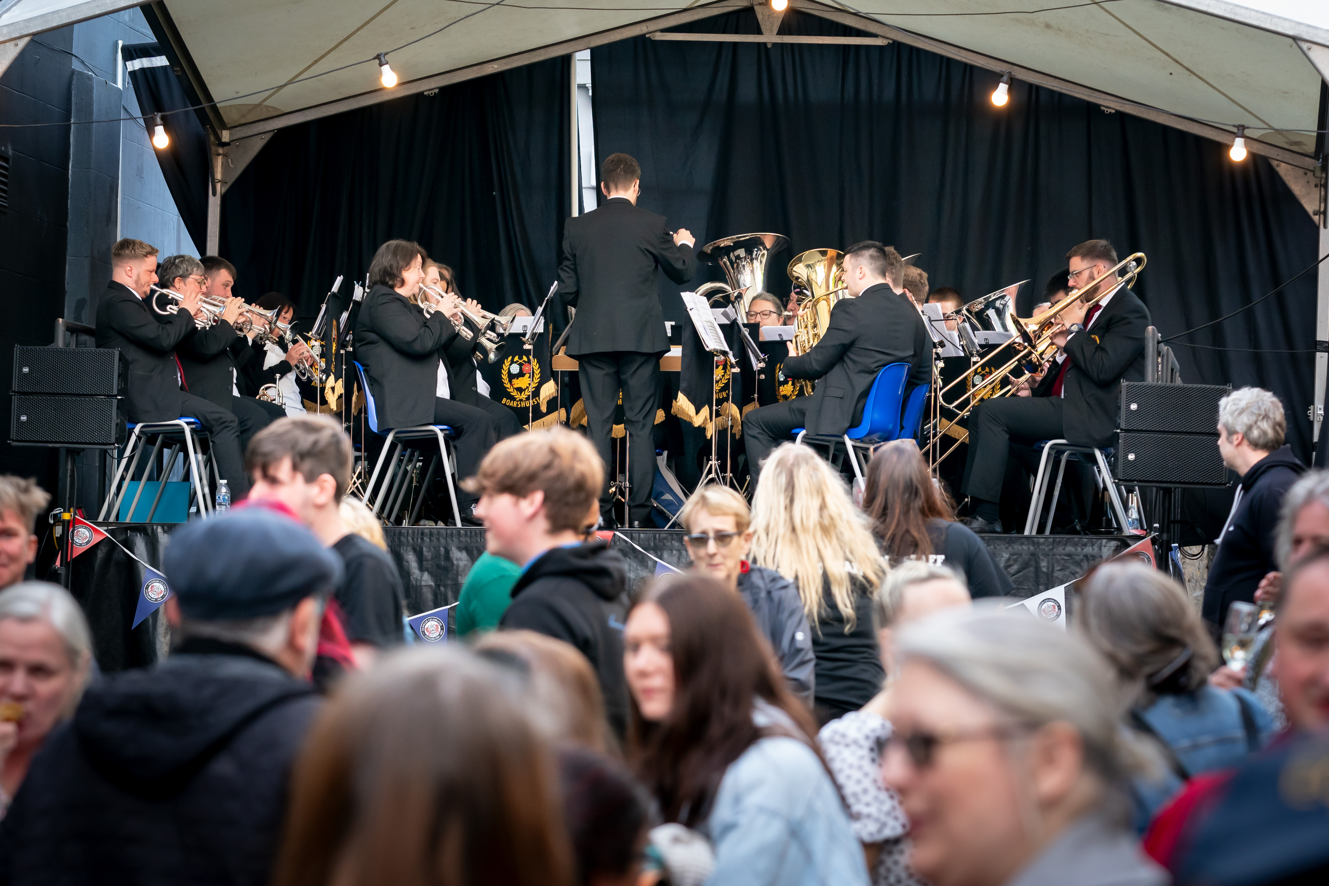 Brass band at Oldham Coliseum