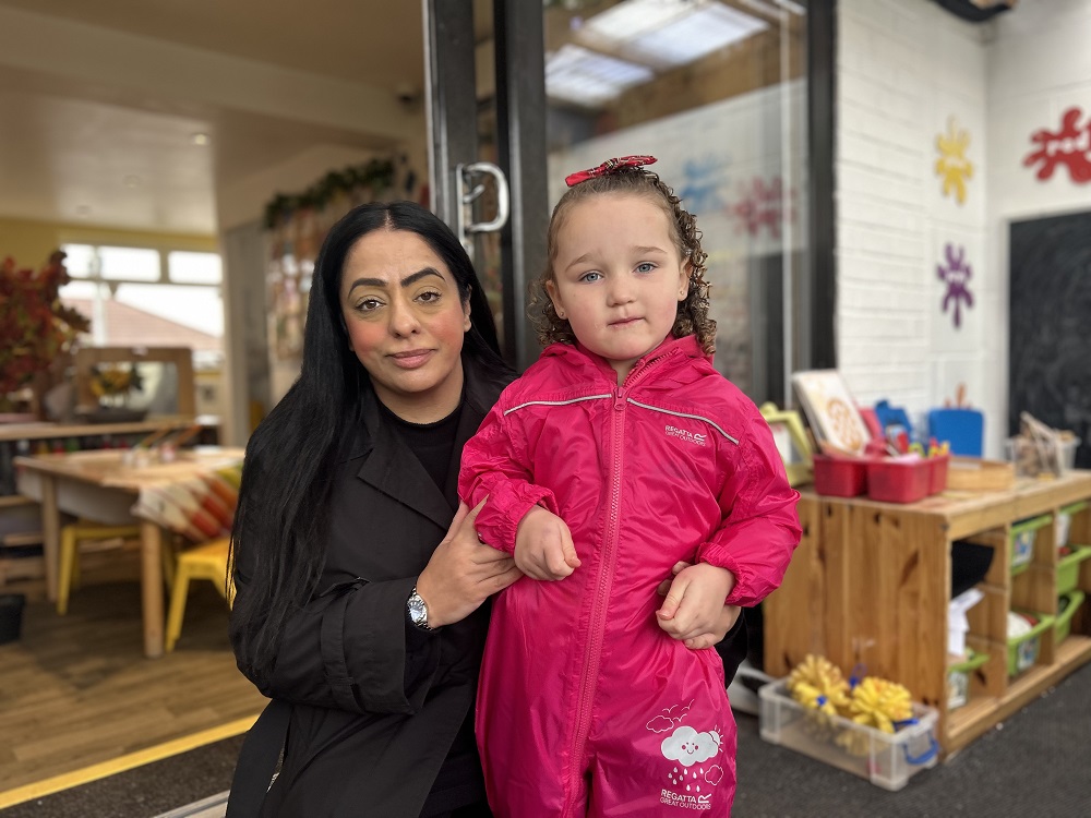 Council Leader Cllr Arooj Shah met children at the nursery