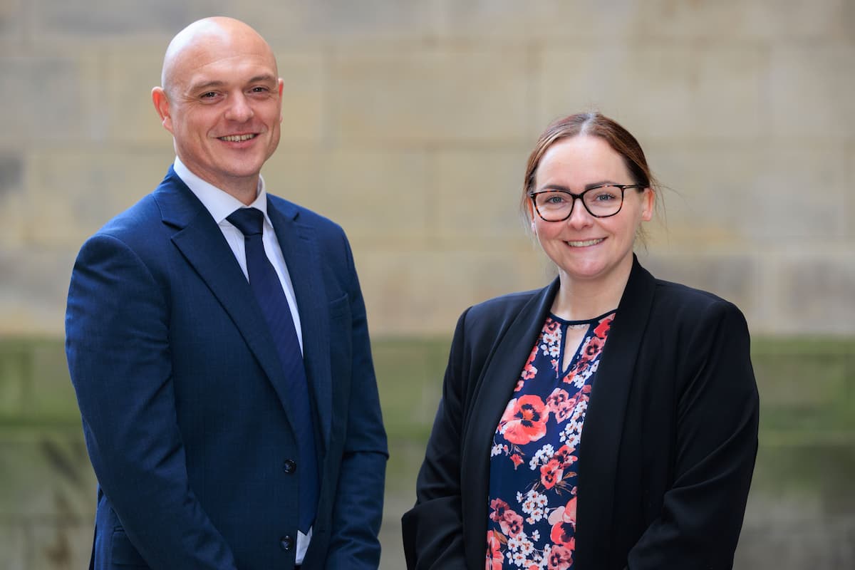 Detective Sergeant Steven Gardner and DAPO Team Supervisor Victoria Collins