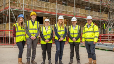 City Council Leaders visit the latest social housing phase of Ancoats development