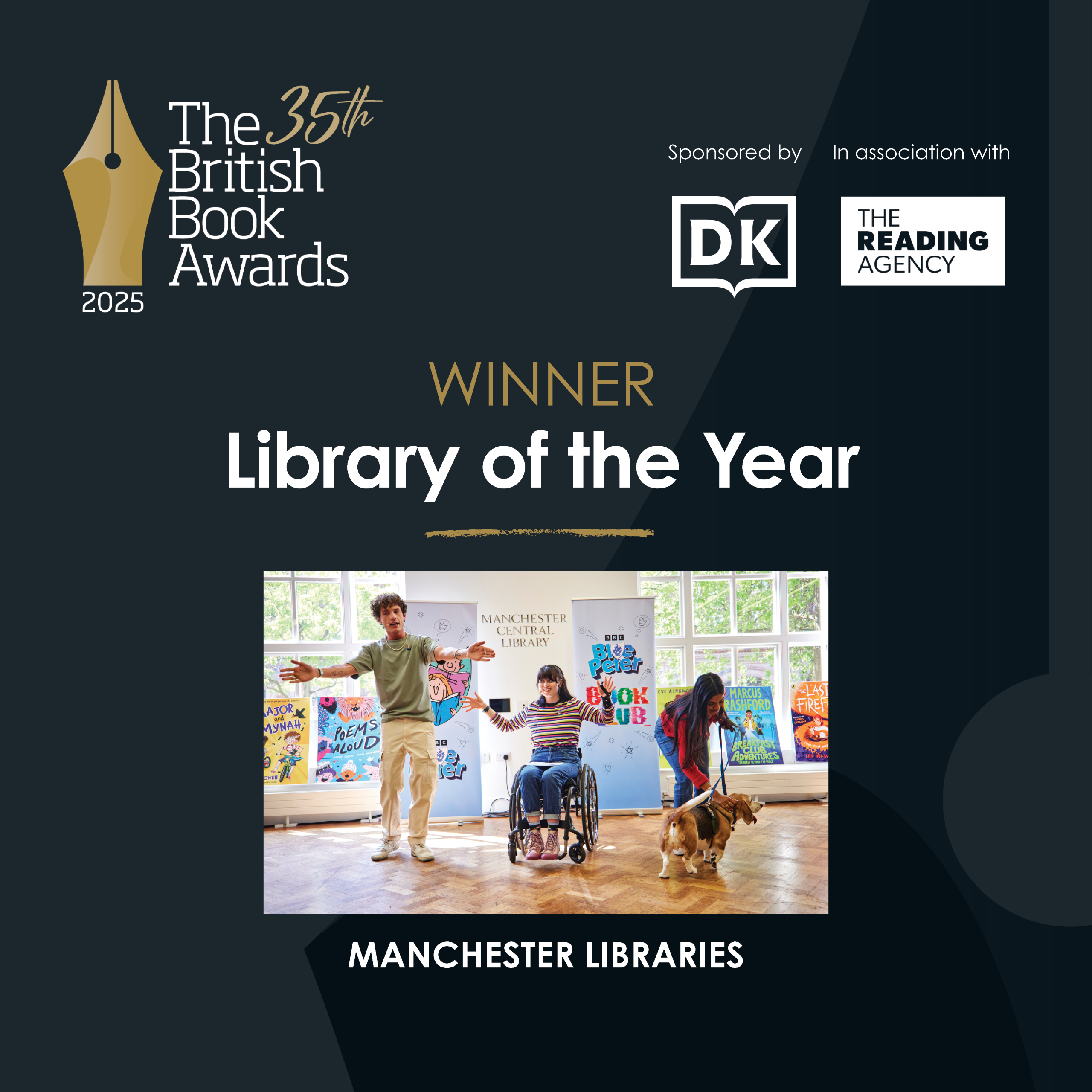 Manchester Libraries - winner of the Library of the Year Award