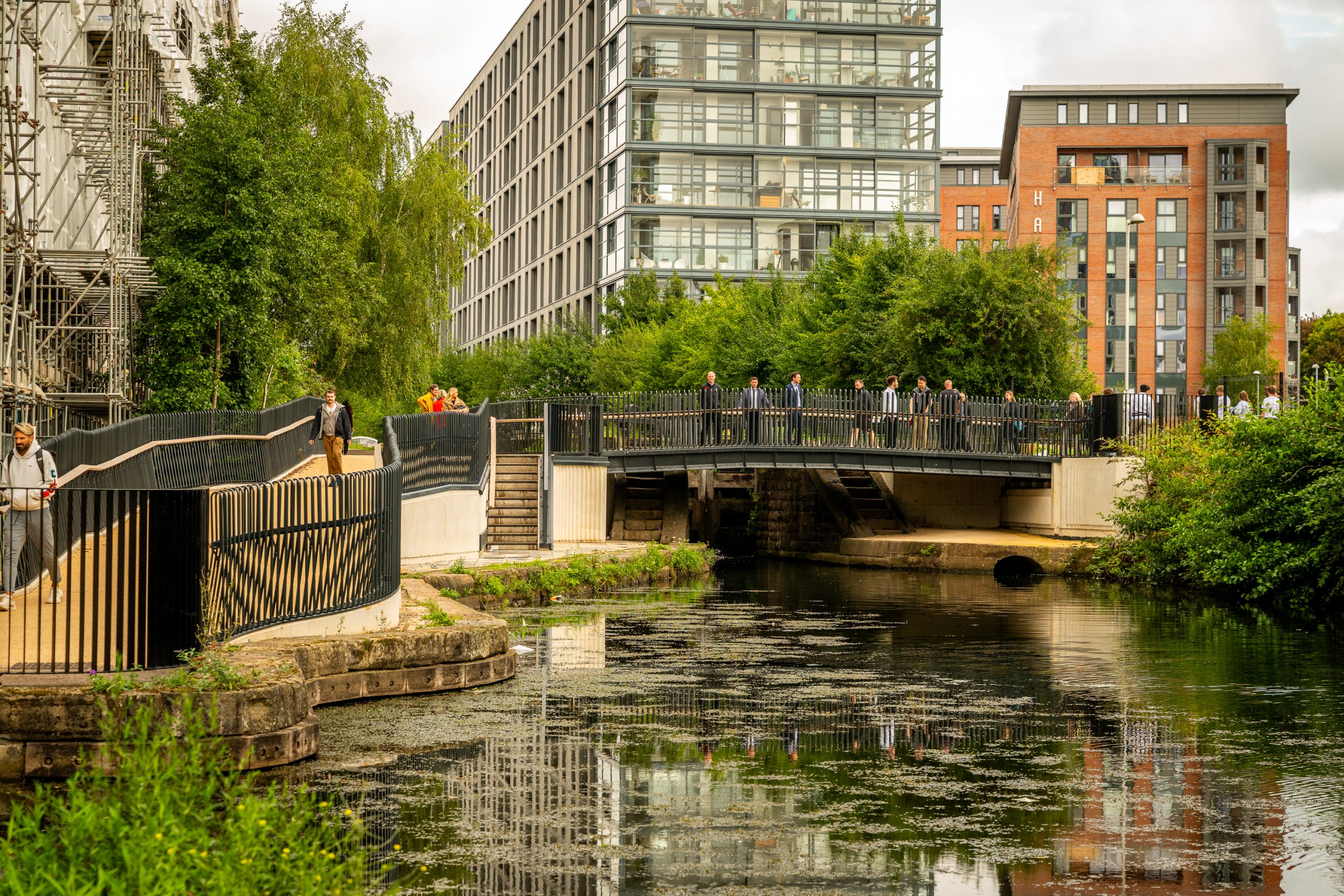 ‘Locks fantastic’ - New bridge spanning the Ashton Canal opens to the public