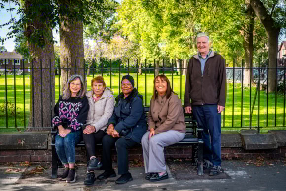 Age-Friendly Benches are unveiled in Cheetham Hill for older residents