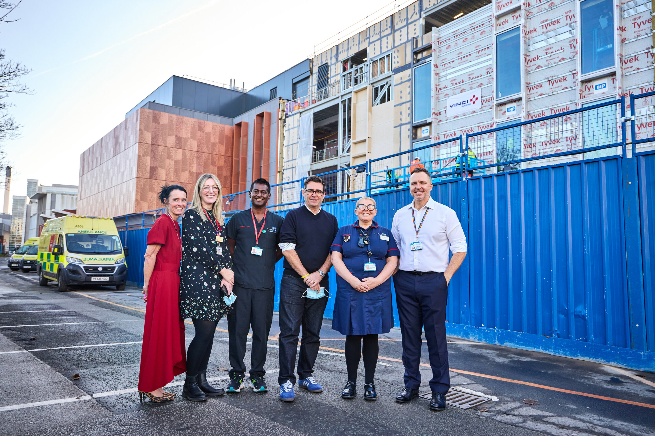 Mayor of Greater Manchester praises progress as £40 million development at Manchester Royal Infirmary reaches key milestone