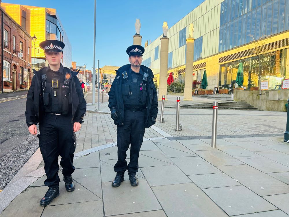 Police are on foot and engaging with the community during one of the busiest periods in policing 