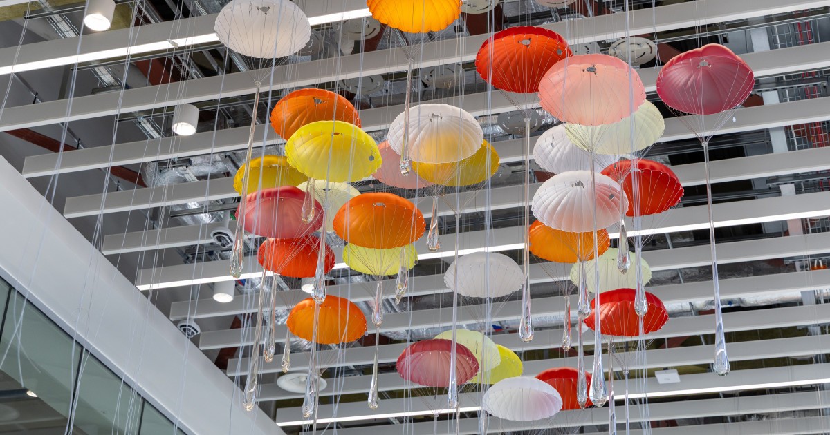 Architecture students help re-imagine Manchester Airport’s iconic chandeliers for new terminal